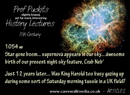 Prof Puckit’s slightly biased history lectures – Crab Nebula